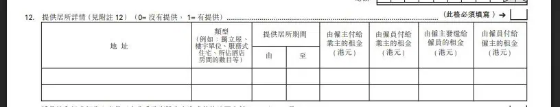 居所租值